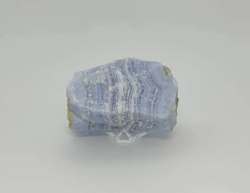 Blue lace agate specimen