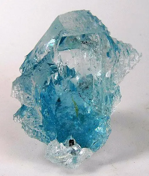 Blue topaz specimen