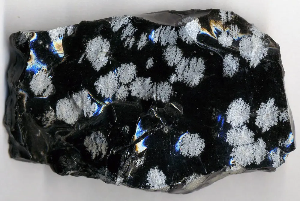 Snowflake obsidian specimen